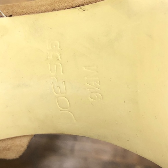 Joe’s Tan Suede Ankle Strap Stiletto Heels - Picture 8 of 8